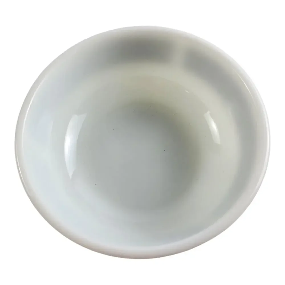 Vintage Set~4 Pyrex Glass Bowls 708 Gray White Laurel Corning Tableware 